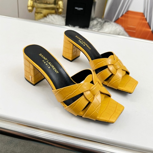 Replica Yves Saint Laurent YSL Slippers For Women #1198763 $82.00 USD for Wholesale