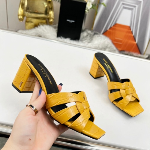 Replica Yves Saint Laurent YSL Slippers For Women #1198763 $82.00 USD for Wholesale