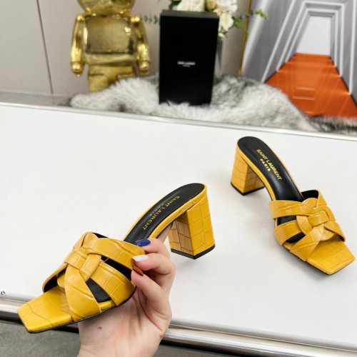 Replica Yves Saint Laurent YSL Slippers For Women #1198763 $82.00 USD for Wholesale