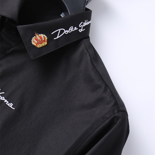 Replica Dolce & Gabbana D&G Shirts Long Sleeved For Men #1198980 $48.00 USD for Wholesale