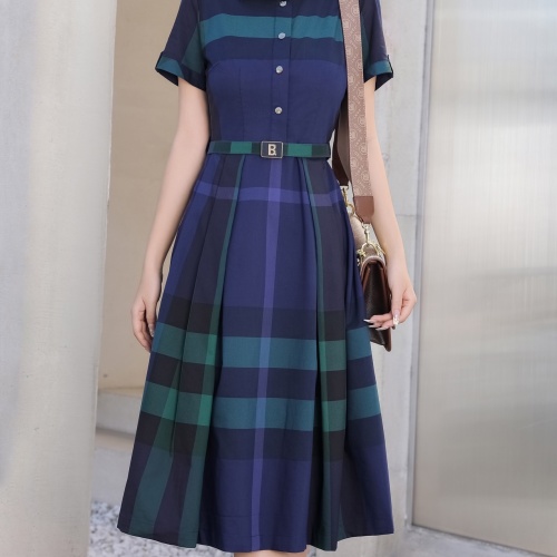 Burberry Dresses Short Sleeved For Women #1201916