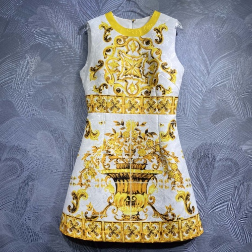 Dolce &amp; Gabbana Dresses Sleeveless For Women #1201946, $105.00 USD, [ITEM#1201946], Dolce &amp; Gabbana Dresses