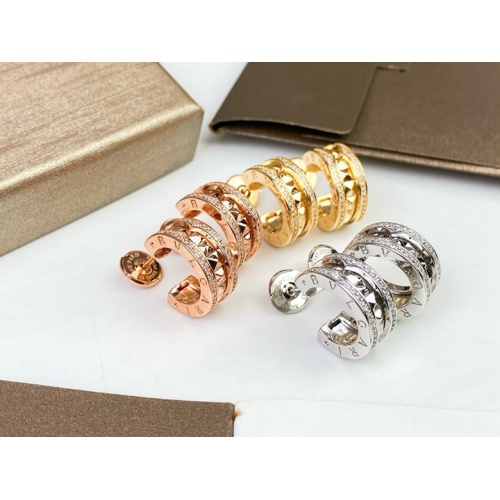 Replica Bvlgari Earrings For Women #1203455 $34.00 USD for Wholesale