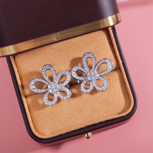 Replica Van Cleef & Arpels Earrings For Women #1203616 $68.00 USD for Wholesale