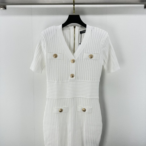 Balmain Dresses Short Sleeved For Women #1204400, $102.00 USD, [ITEM#1204400], Balmain Dresses