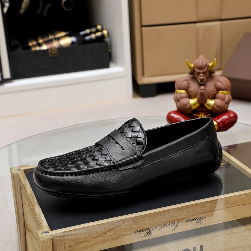 Replica Bottega Veneta BV Leather Shoes For Men #1204499 $85.00 USD for Wholesale