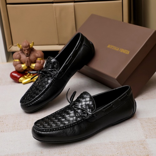 Replica Bottega Veneta BV Leather Shoes For Men #1204501 $85.00 USD for Wholesale