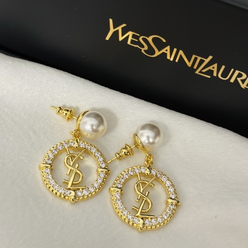 Replica Yves Saint Laurent YSL Earrings For Women #1204676 $25.00 USD for Wholesale