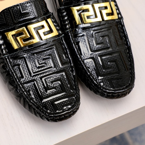 Replica Versace Leather Shoes For Men #1205121 $76.00 USD for Wholesale