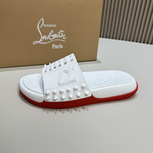 Replica Christian Louboutin CL Slippers For Men #1207312 $60.00 USD for Wholesale