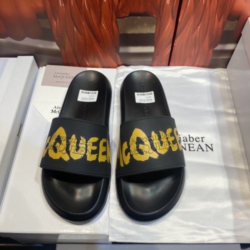 Replica Alexander McQueen Slippers For Men #1207506 $45.00 USD for Wholesale