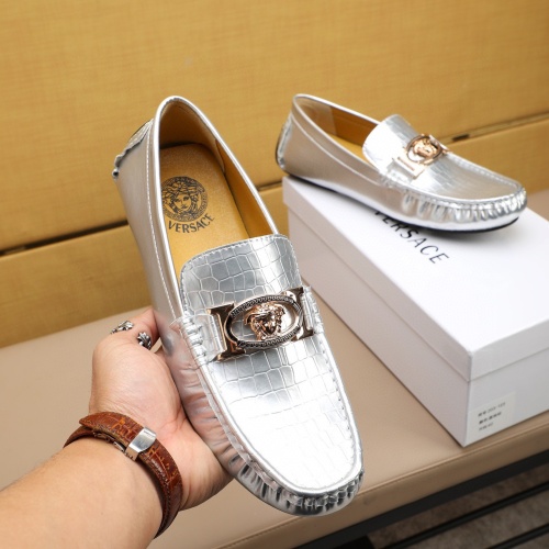 Replica Versace Leather Shoes For Men #1207565 $68.00 USD for Wholesale