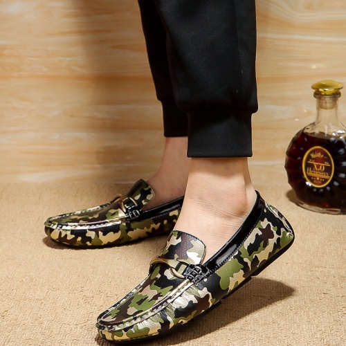 Replica Versace Leather Shoes For Men #1208003 $68.00 USD for Wholesale