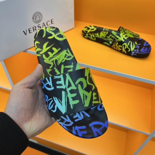 Replica Versace Slippers For Men #1208131 $52.00 USD for Wholesale