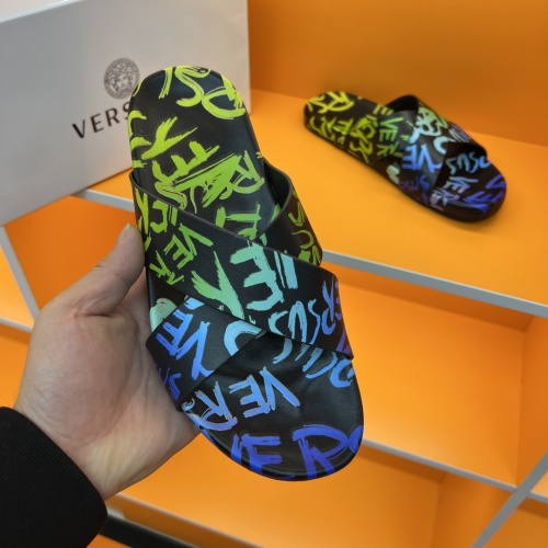 Replica Versace Slippers For Men #1208134 $52.00 USD for Wholesale