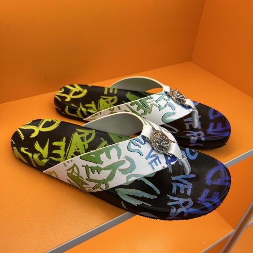 Replica Versace Slippers For Men #1208136 $52.00 USD for Wholesale