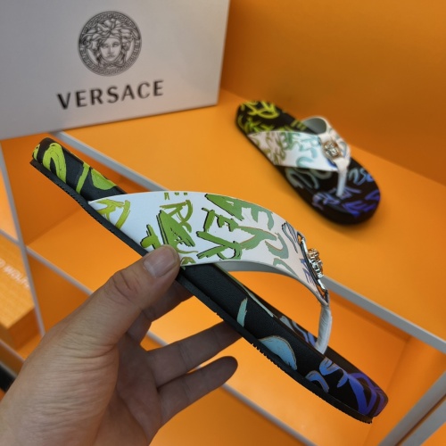 Replica Versace Slippers For Men #1208136 $52.00 USD for Wholesale