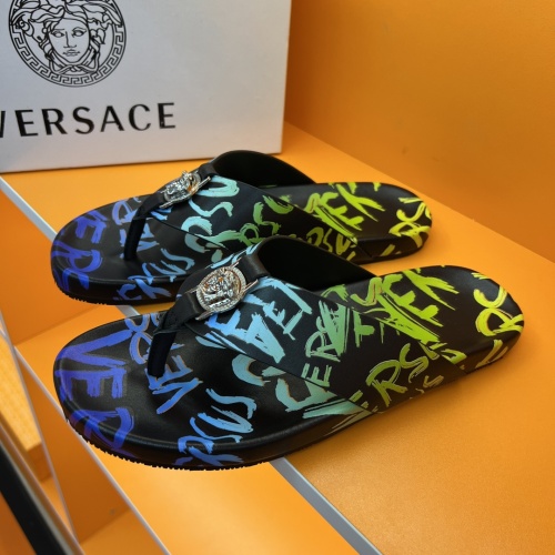 Replica Versace Slippers For Men #1208137 $52.00 USD for Wholesale