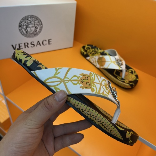 Replica Versace Slippers For Men #1208140 $52.00 USD for Wholesale