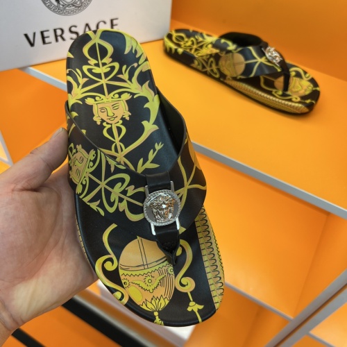 Replica Versace Slippers For Men #1208141 $52.00 USD for Wholesale