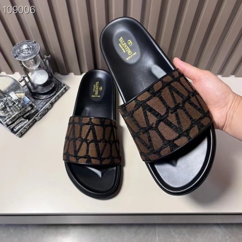 Replica Valentino Slippers For Men #1208212 $56.00 USD for Wholesale