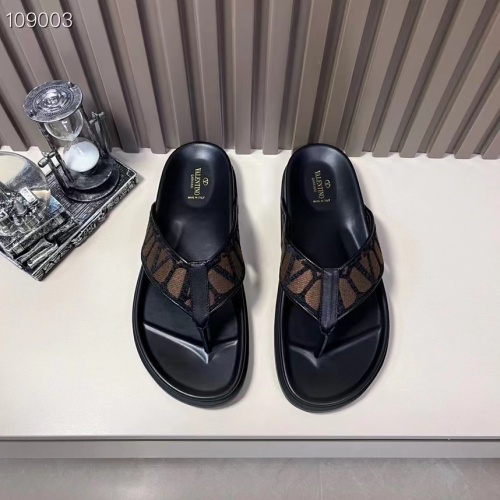 Replica Valentino Slippers For Men #1208218 $56.00 USD for Wholesale