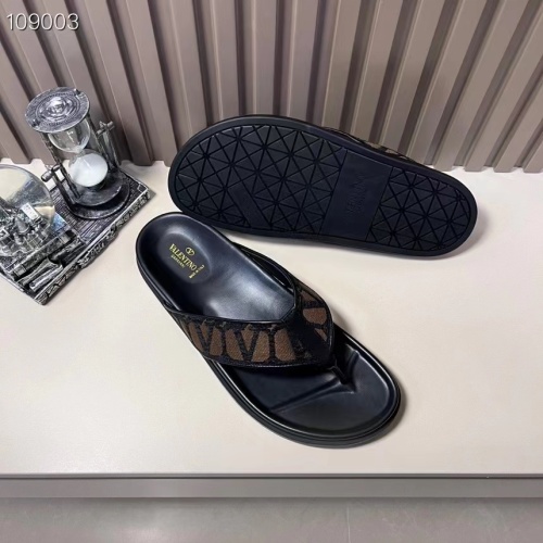 Replica Valentino Slippers For Men #1208218 $56.00 USD for Wholesale