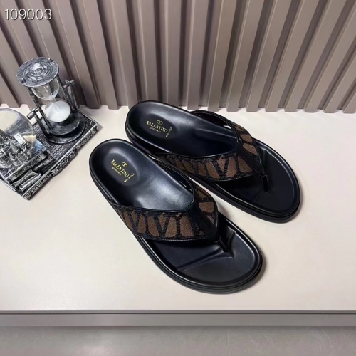 Replica Valentino Slippers For Men #1208218 $56.00 USD for Wholesale