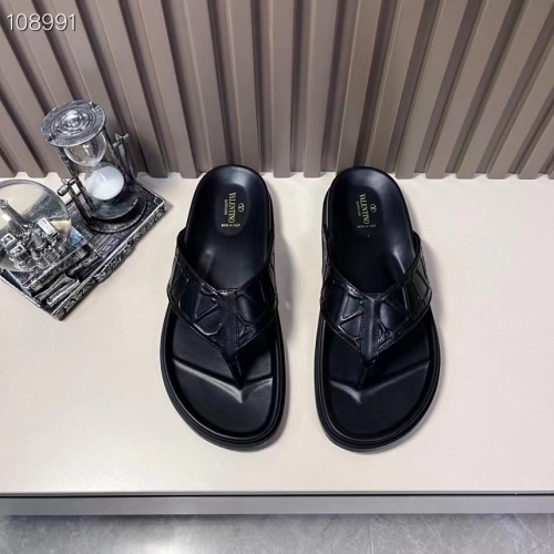 Replica Valentino Slippers For Men #1208219 $56.00 USD for Wholesale