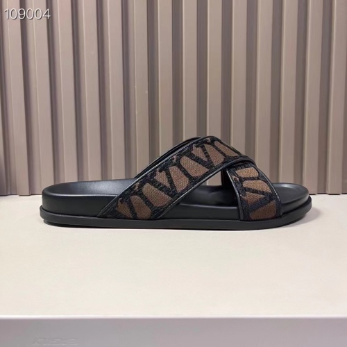 Replica Valentino Slippers For Men #1208221 $56.00 USD for Wholesale