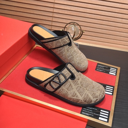 Replica Valentino Slippers For Men #1208514 $60.00 USD for Wholesale