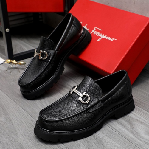 Salvatore Ferragamo Leather Shoes For Men #1209300, $82.00 USD, [ITEM#1209300], Salvatore Ferragamo Leather Shoes