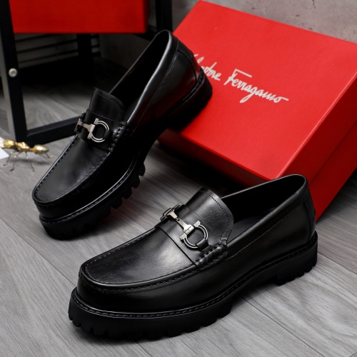 Salvatore Ferragamo Leather Shoes For Men #1209319, $82.00 USD, [ITEM#1209319], Salvatore Ferragamo Leather Shoes