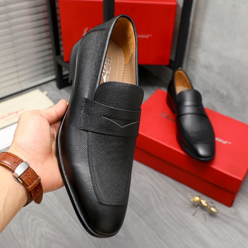 Replica Salvatore Ferragamo Leather Shoes For Men #1209339 $102.00 USD for Wholesale