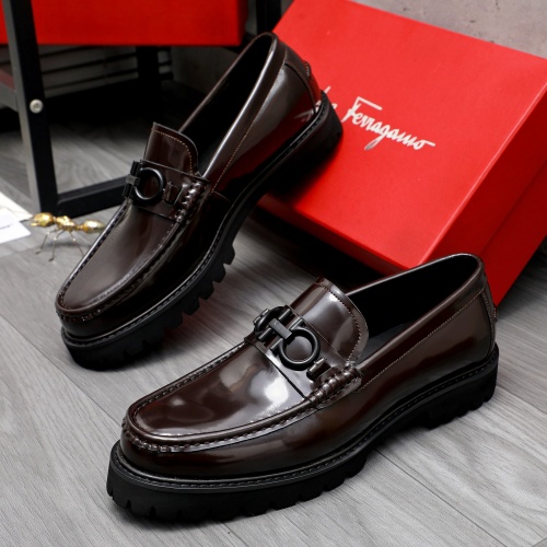 Salvatore Ferragamo Leather Shoes For Men #1209379, $82.00 USD, [ITEM#1209379], Salvatore Ferragamo Leather Shoes