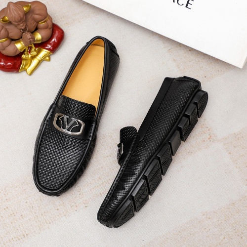 Replica Versace Leather Shoes For Men #1209486 $68.00 USD for Wholesale