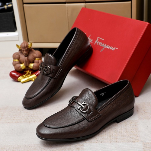 Salvatore Ferragamo Leather Shoes For Men #1209499, $80.00 USD, [ITEM#1209499], Salvatore Ferragamo Leather Shoes