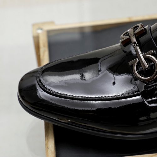 Replica Salvatore Ferragamo Leather Shoes For Men #1209500 $80.00 USD for Wholesale