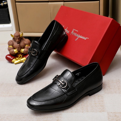 Salvatore Ferragamo Leather Shoes For Men #1209504, $80.00 USD, [ITEM#1209504], Salvatore Ferragamo Leather Shoes