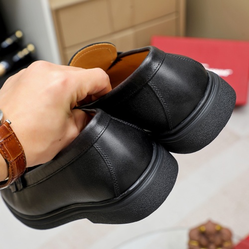 Replica Salvatore Ferragamo Leather Shoes For Men #1209530 $85.00 USD for Wholesale