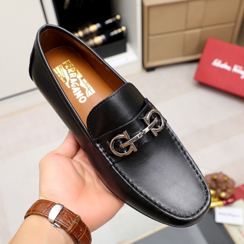 Replica Salvatore Ferragamo Leather Shoes For Men #1209567 $68.00 USD for Wholesale