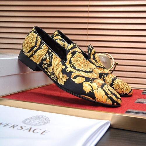 Replica Versace Leather Shoes For Men #1209626 $85.00 USD for Wholesale