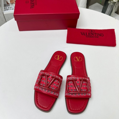 Replica Valentino Slippers For Women #1210668 $82.00 USD for Wholesale