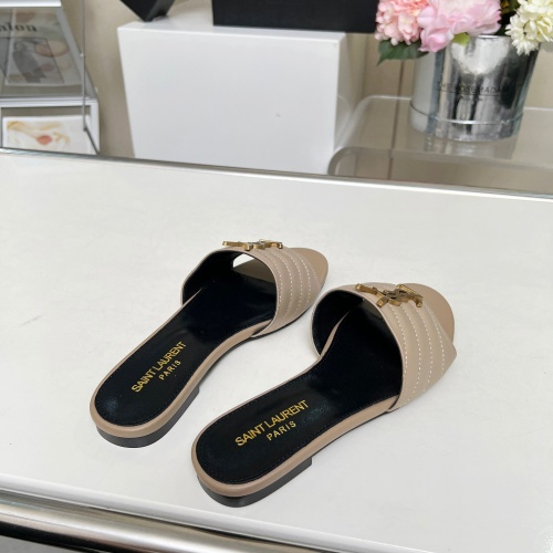 Replica Yves Saint Laurent YSL Slippers For Women #1211073 $80.00 USD for Wholesale