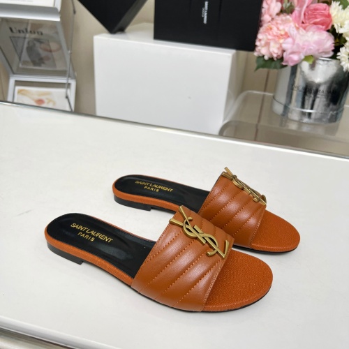 Replica Yves Saint Laurent YSL Slippers For Women #1211074 $80.00 USD for Wholesale