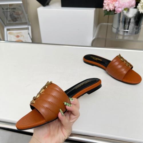 Replica Yves Saint Laurent YSL Slippers For Women #1211074 $80.00 USD for Wholesale