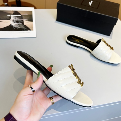 Replica Yves Saint Laurent YSL Slippers For Women #1211084 $80.00 USD for Wholesale