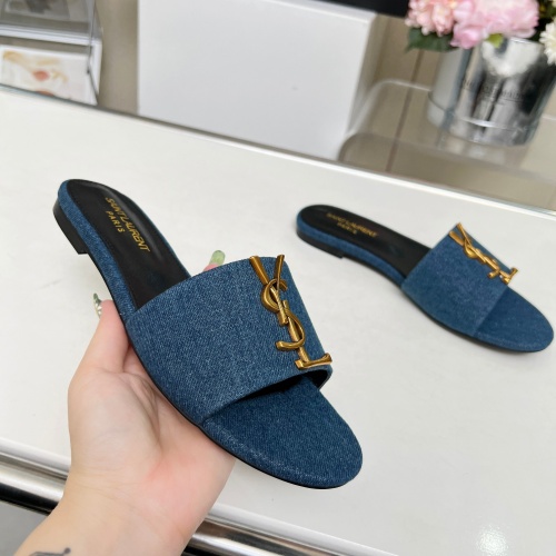 Replica Yves Saint Laurent YSL Slippers For Women #1211085 $80.00 USD for Wholesale