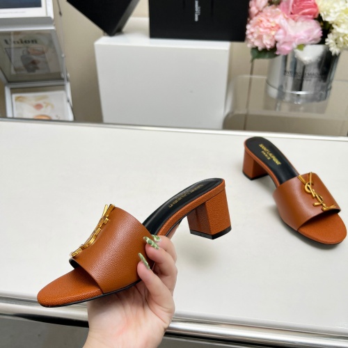 Replica Yves Saint Laurent YSL Slippers For Women #1211098 $100.00 USD for Wholesale