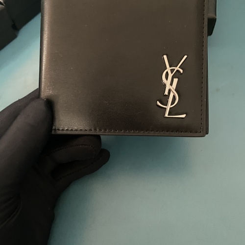 Replica Yves Saint Laurent YSL Man Wallets #1211777 $40.00 USD for Wholesale